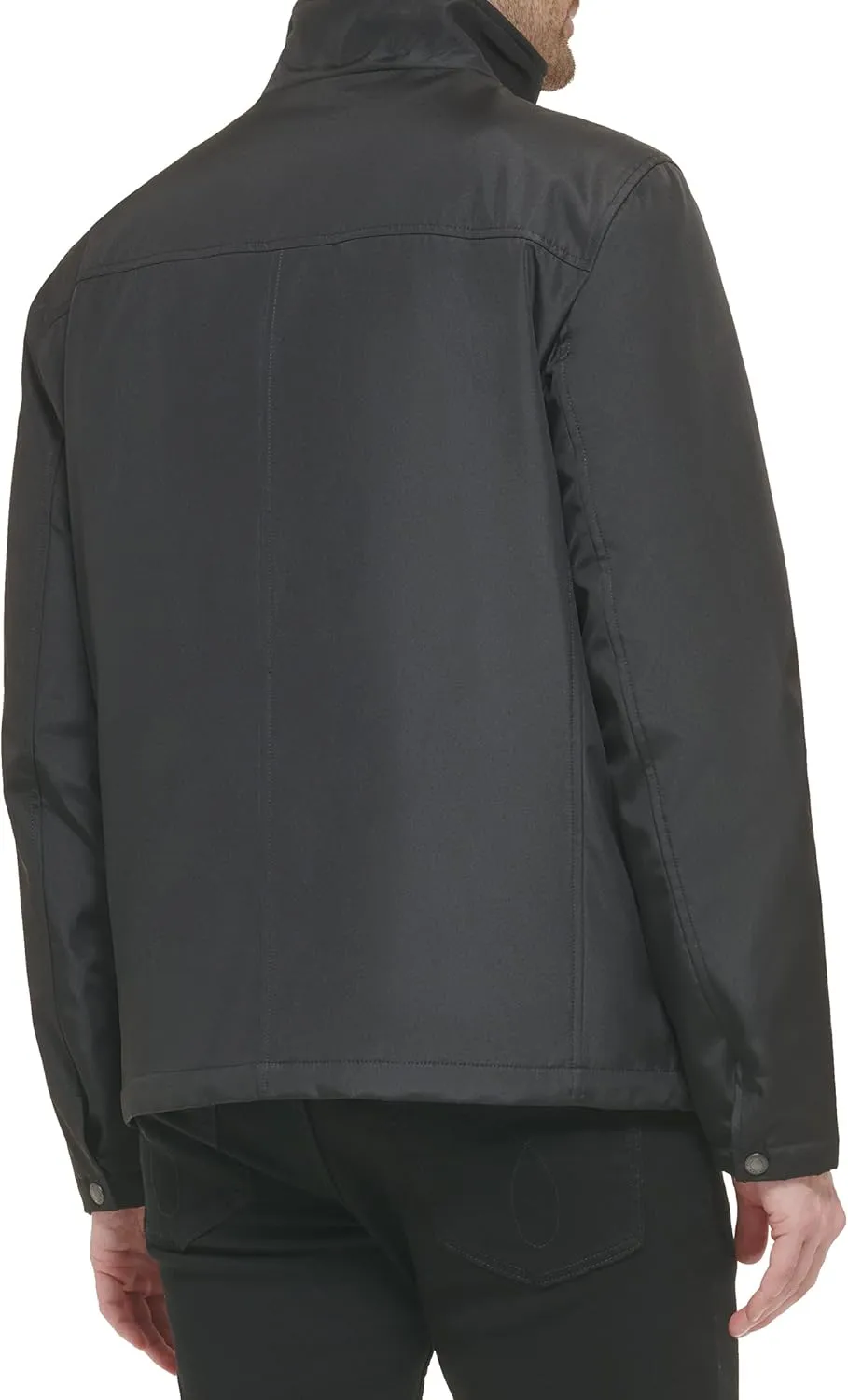 Calvin Klein Men's Stand Collar Poly Jacket