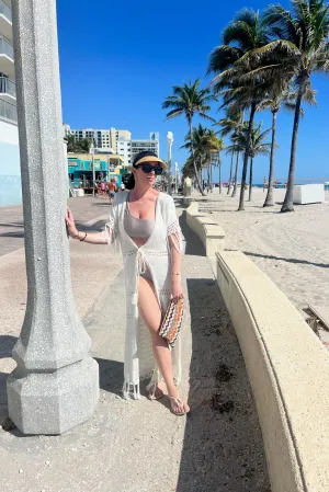 camila crochet coverup kimono
