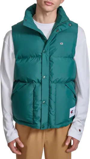 Champion Men's Puffer Vest with Logo