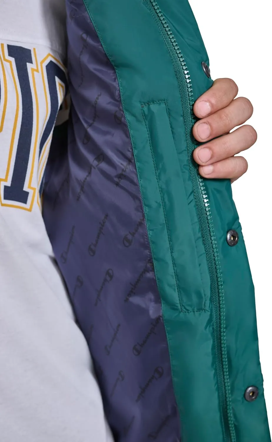 Champion Men's Puffer Vest with Logo