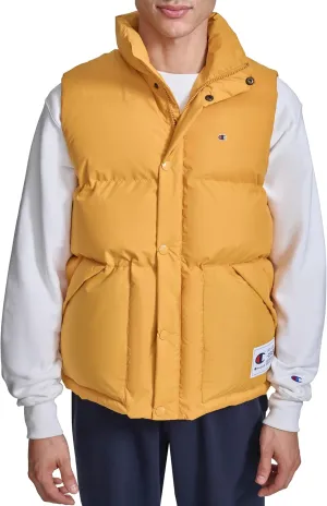 Champion Men's Puffer Vest with Logo