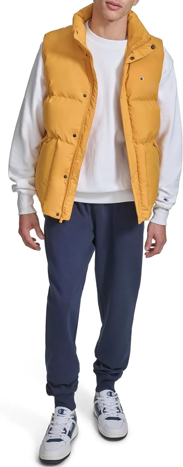 Champion Men's Puffer Vest with Logo