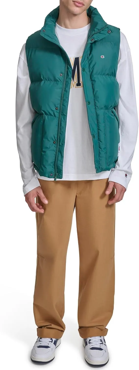 Champion Men's Puffer Vest with Logo