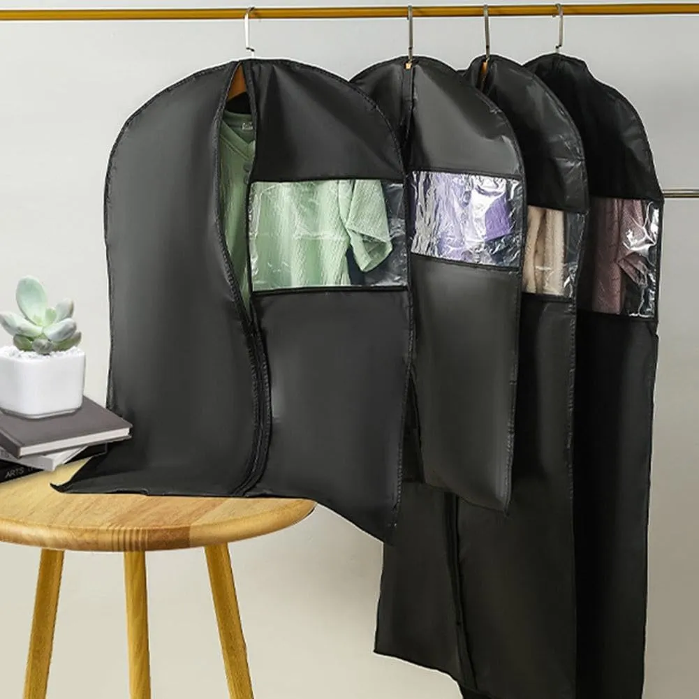 Clothes Dust Cover Waterproof Dustproof Dresses Storage Bag with Zippers for Wardrobe Storage and Travel