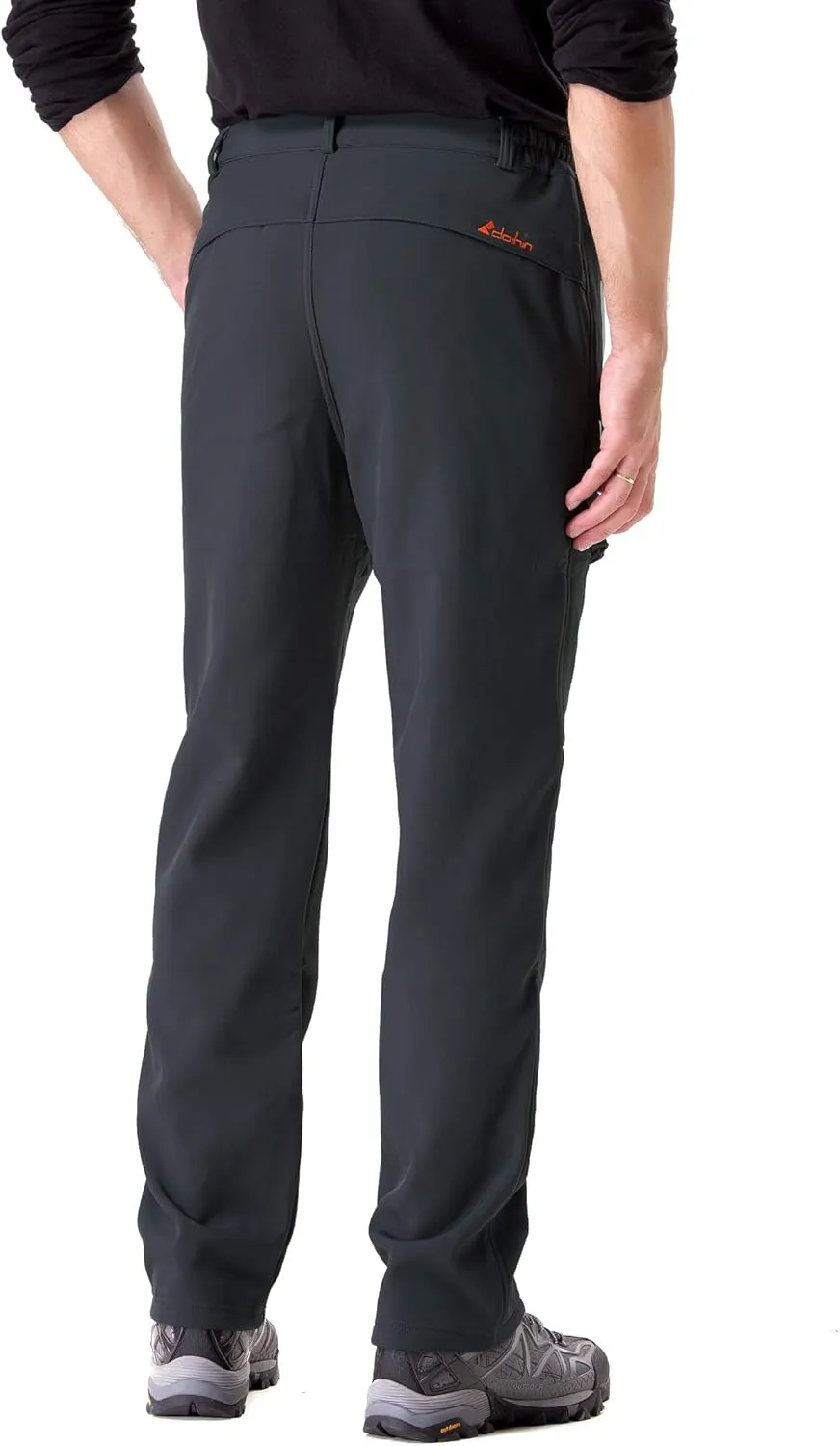 clothin Men's Insulated Pants Fleece Lined Snow Pants Softshell Water and Wind-Resistant