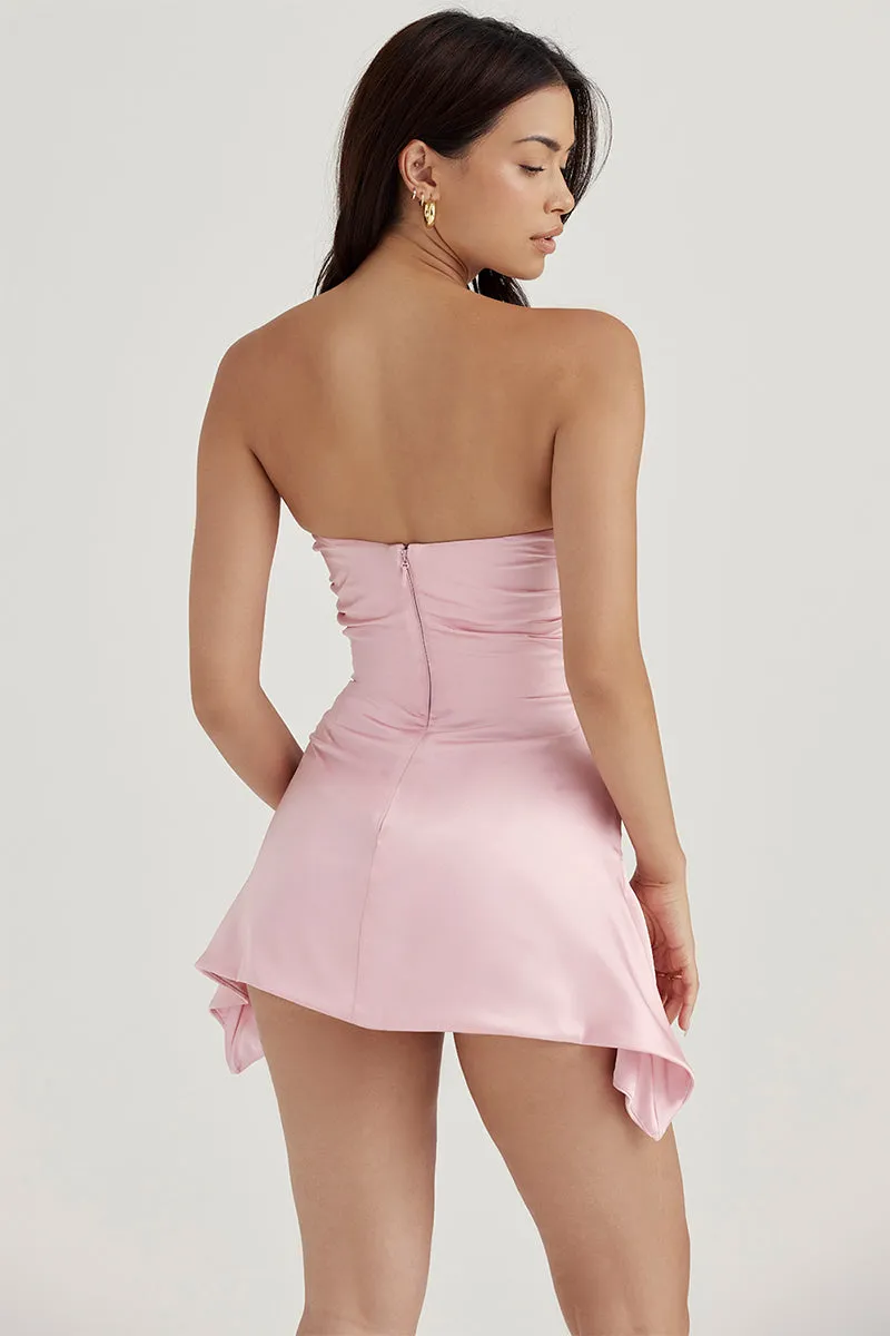 Cocktail Romance Graceful Strapless Mini Dress