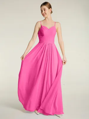 Cross Pleated Bodice Spaghetti Strap Dresses Azalea Plus Size