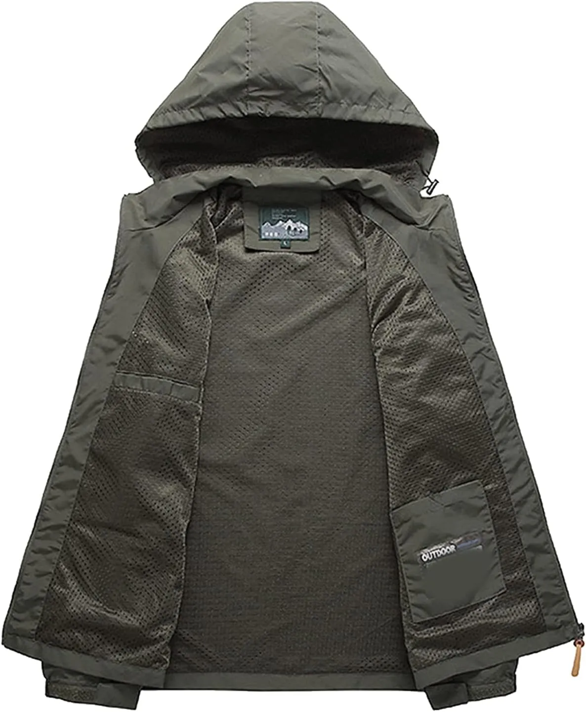 Custom Men's Jacket Add Your Own Logo Design Personalized Lightweight Waterproof Windbreaker Rain Coat