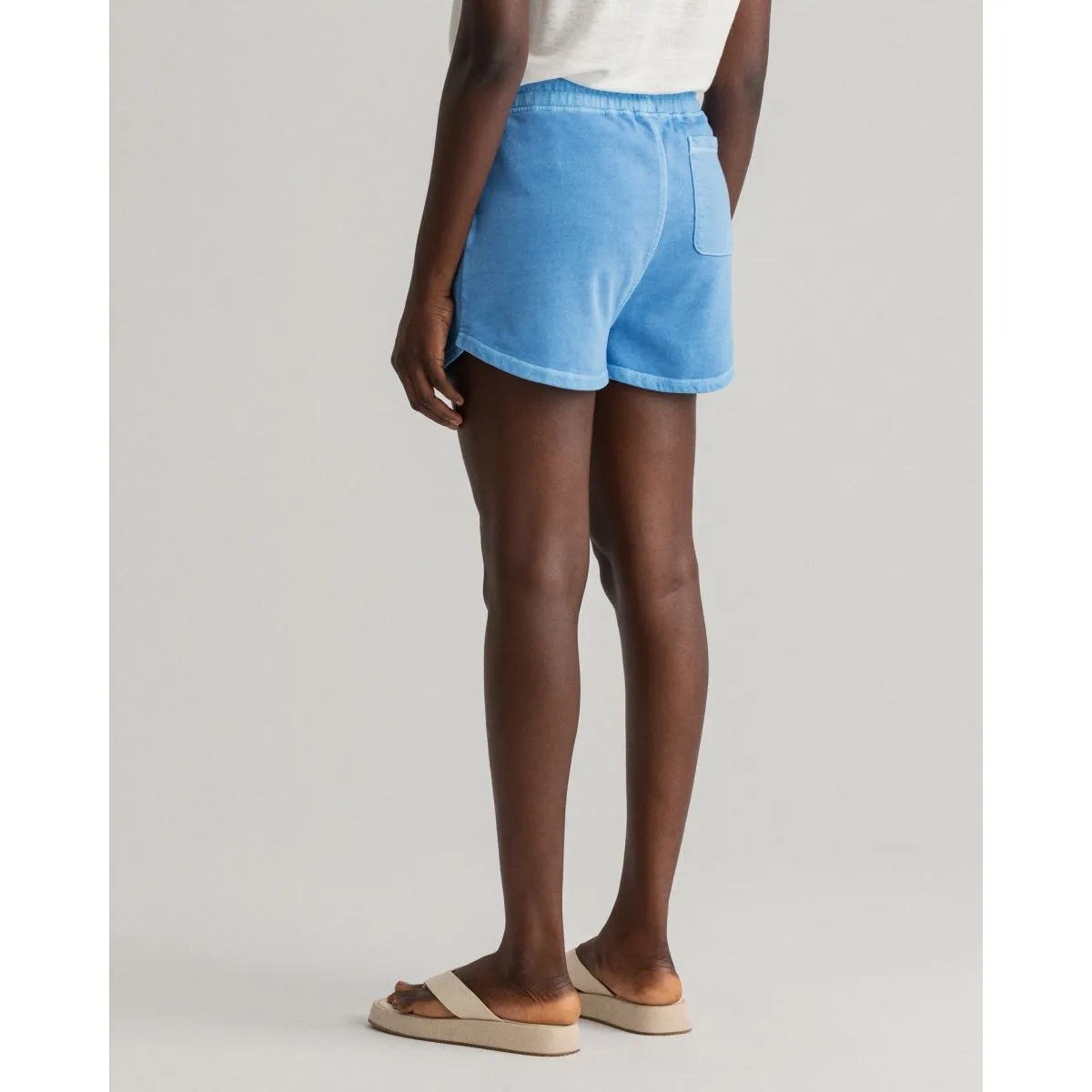 D1. Relaxed Sunfaded Shorts - Silver Lake Blue