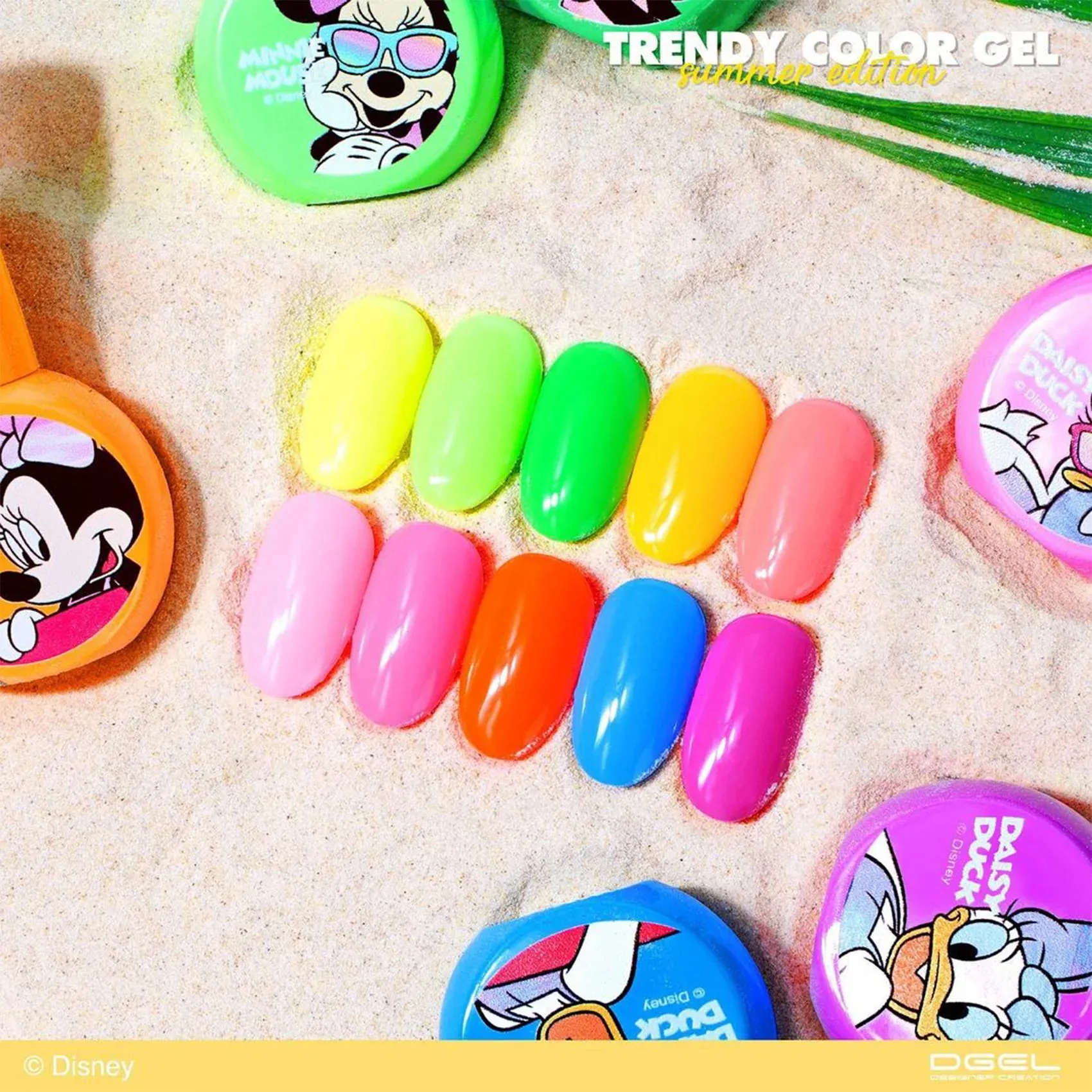 DGEL Disney Trendy Color Summer Gel Polish - 10 Color Set