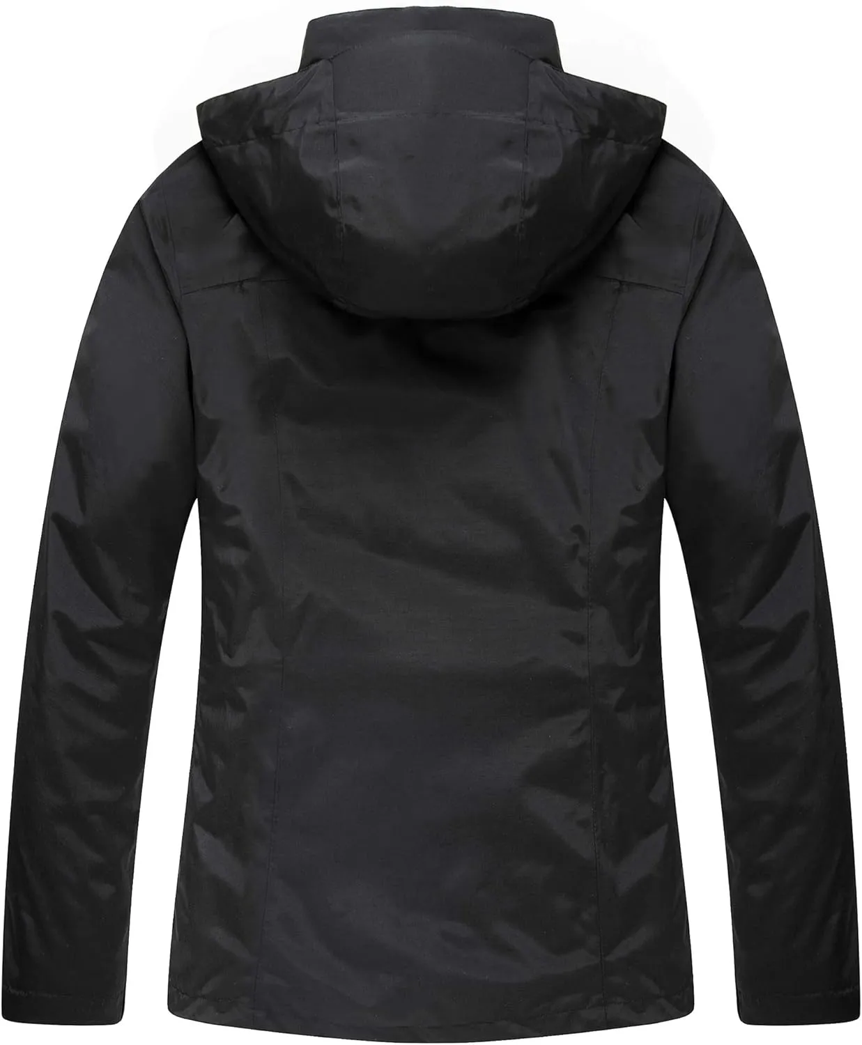 Diamond Candy Womens 3-in-1 Winter Jacket Waterproof Rain Coat with Hood Warm Fleece Ski Jackets