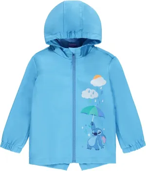 Disney Junior Girls Zip Up Waterproof Rain Jacket Toddler to Big Kid Sizes (2T - 14-16)