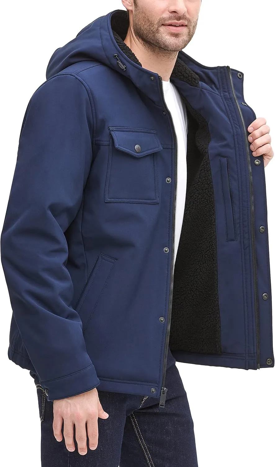 Dockers Men's Arctic Cloth Sherpa Storm Jacket