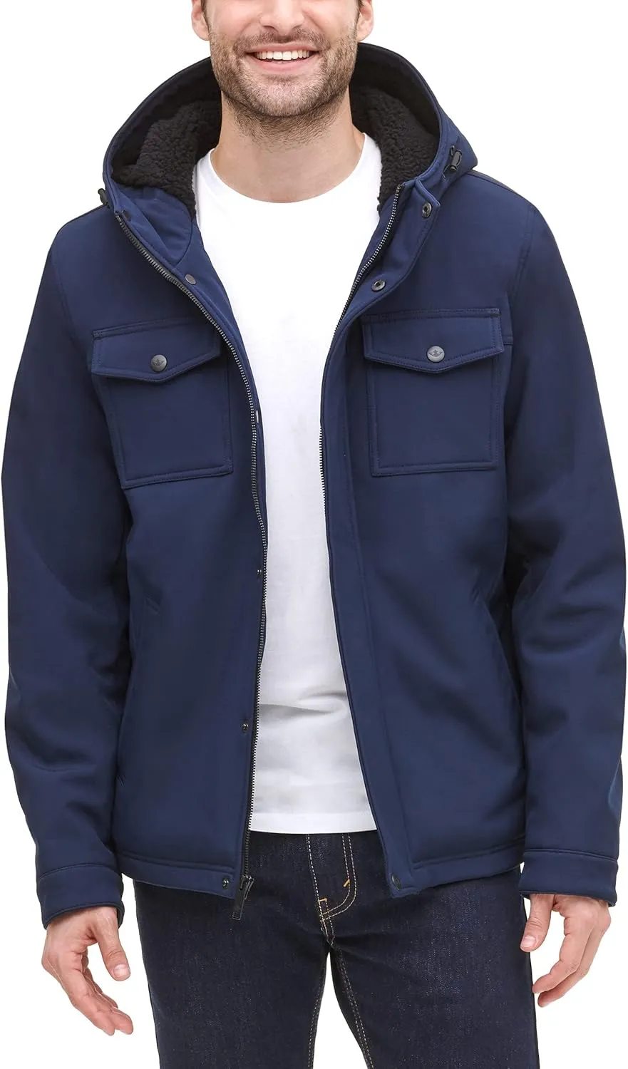 Dockers Men's Arctic Cloth Sherpa Storm Jacket