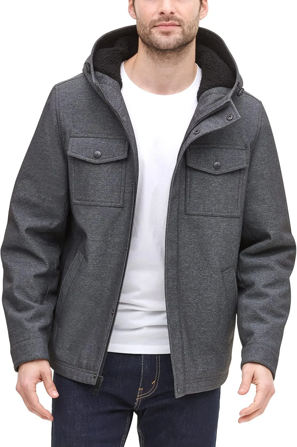 Dockers Men's Arctic Cloth Sherpa Storm Jacket