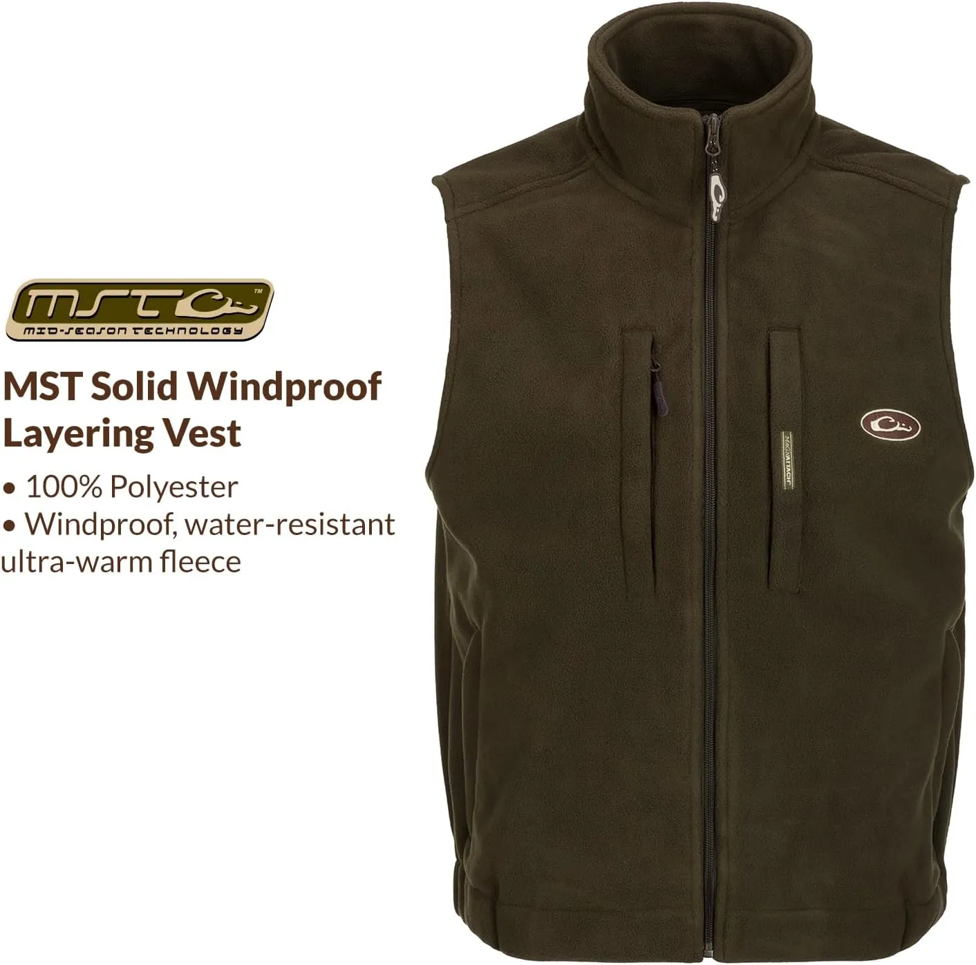 Drake Waterfowl Women's MST Windproof Layering Vest