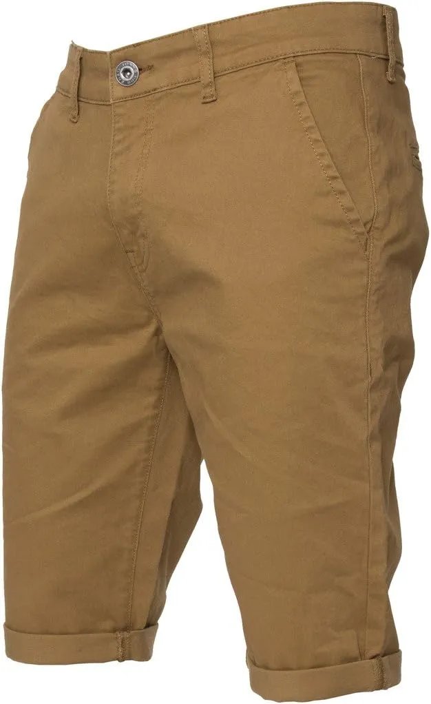 ENZO Mens Slim Fit Stretch Cotton Chino Summer Shorts 28-48