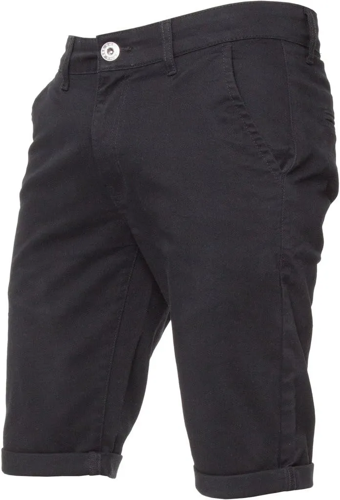 ENZO Mens Slim Fit Stretch Cotton Chino Summer Shorts 28-48