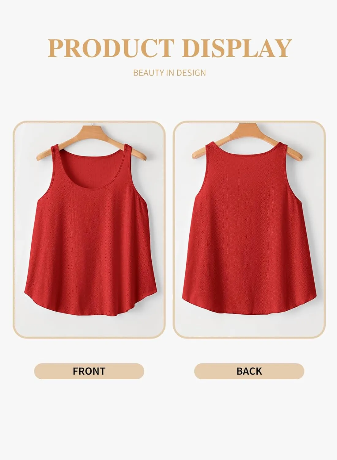 Eytino Womens Plus Size Tank Tops Summer Eyelet Embroidery Sleeveless T-Shirts Tops Scoop Neck Causal Loose Flowy Cami(1X-5X)