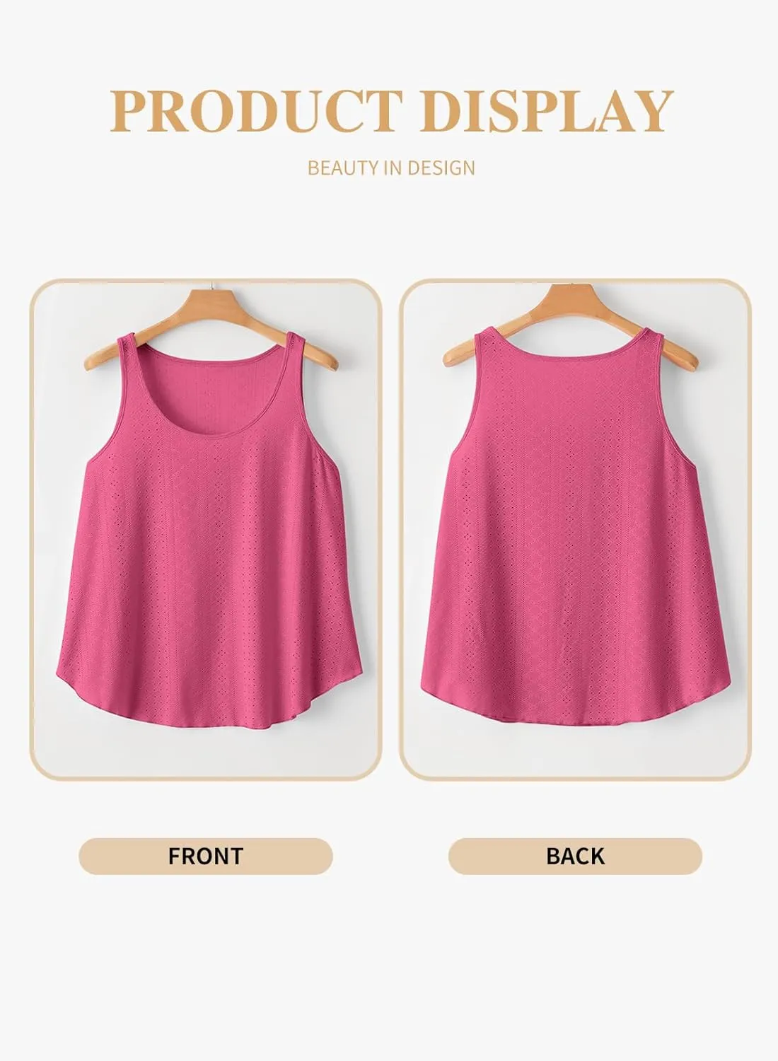 Eytino Womens Plus Size Tank Tops Summer Eyelet Embroidery Sleeveless T-Shirts Tops Scoop Neck Causal Loose Flowy Cami(1X-5X)