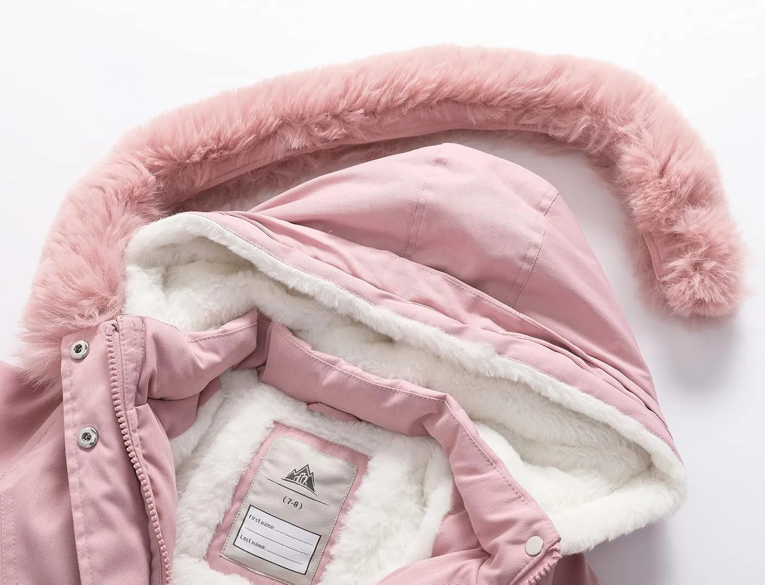 Girl's Long Coat Waterproof Winter Kids Outerwear Warm Parka Puffer Jacket with Hood
