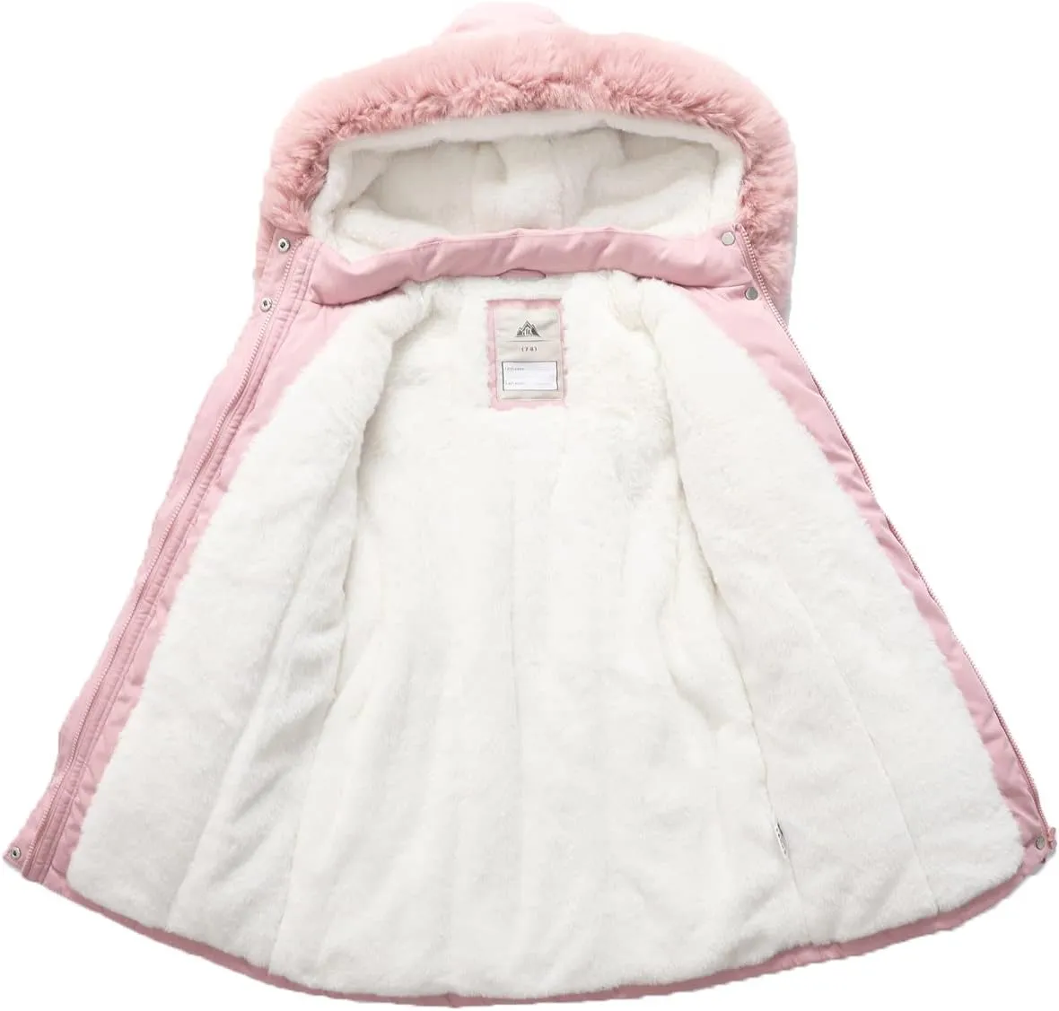 Girl's Long Coat Waterproof Winter Kids Outerwear Warm Parka Puffer Jacket with Hood