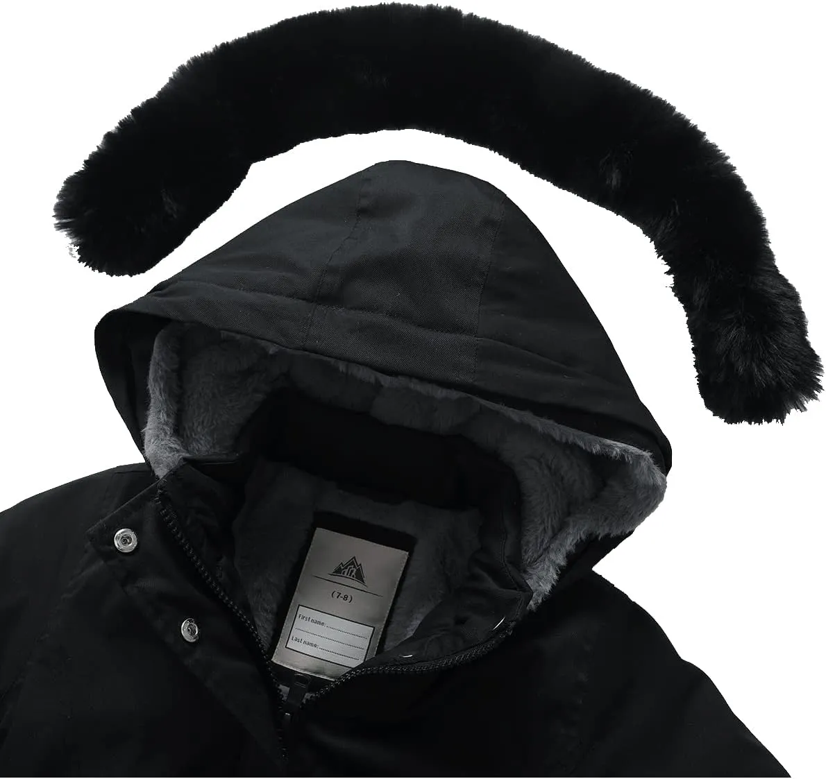Girl's Long Coat Waterproof Winter Kids Outerwear Warm Parka Puffer Jacket with Hood