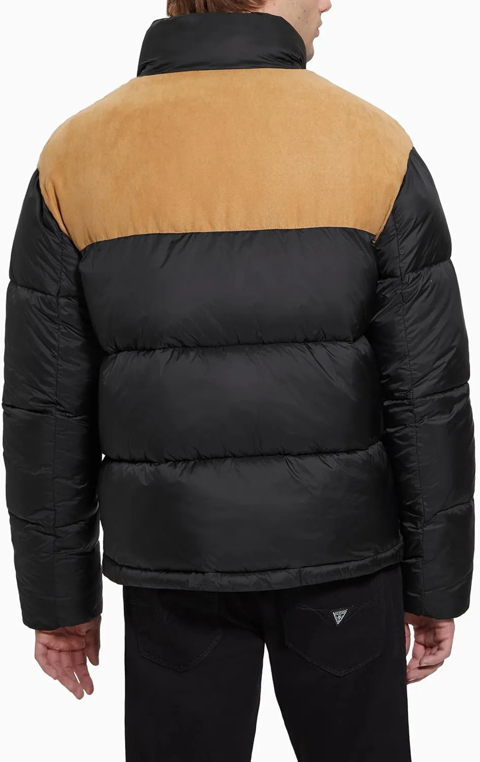 GUESS Men's Larry Fabric Block Puffer Jacket