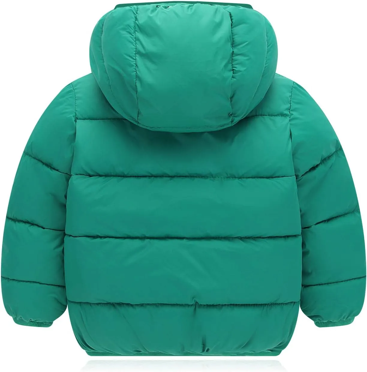 Happy Cherry Boys Girls Hooded Down Jacket Winter Warm Fleece Coat Windproof Zipper Puffer Outerwear 2T-6T