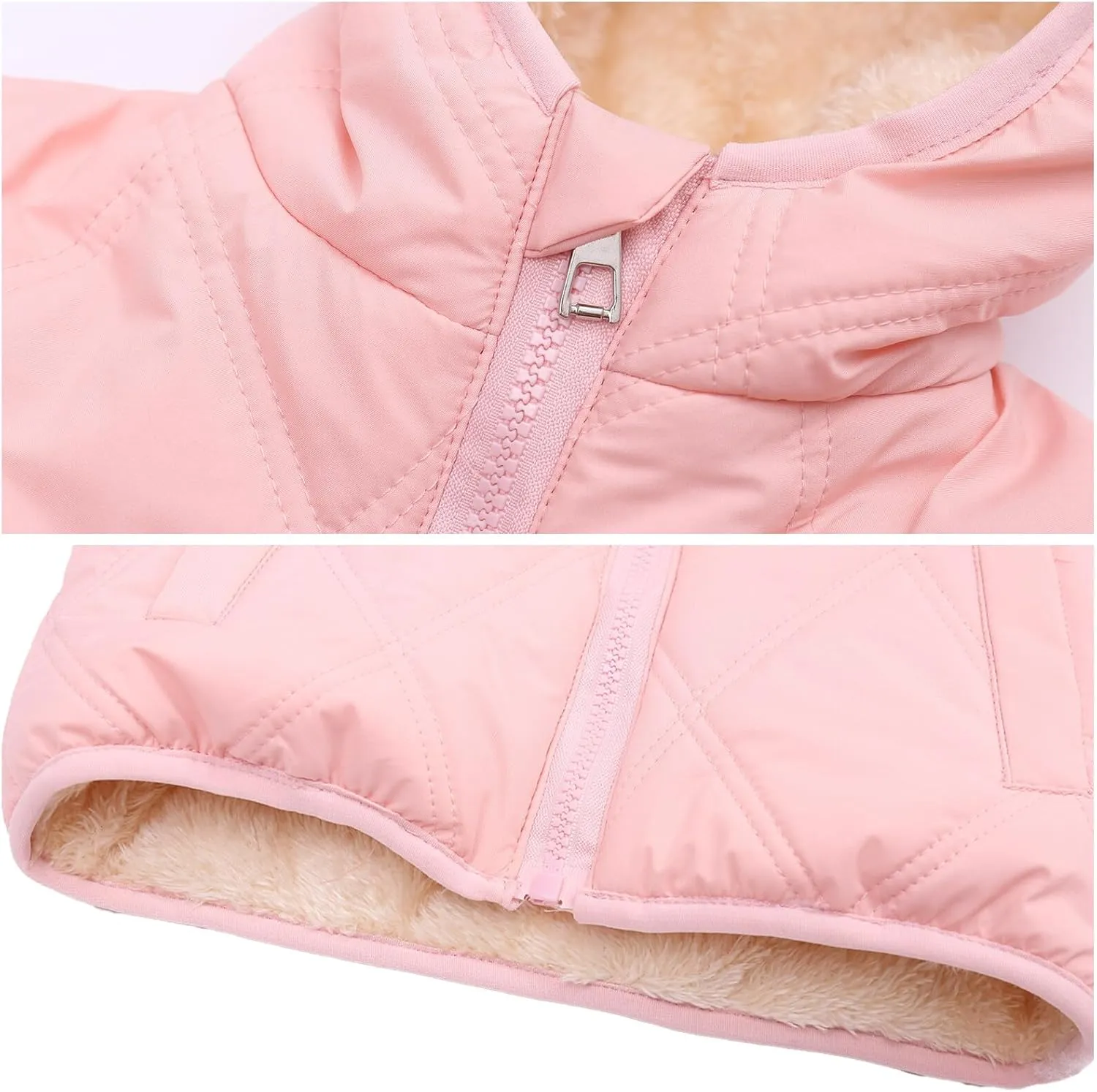 Happy Cherry Boys Girls Puff Jacket Hoodie Coat Windproof Winter Outerwear Lightweight Down Jacket