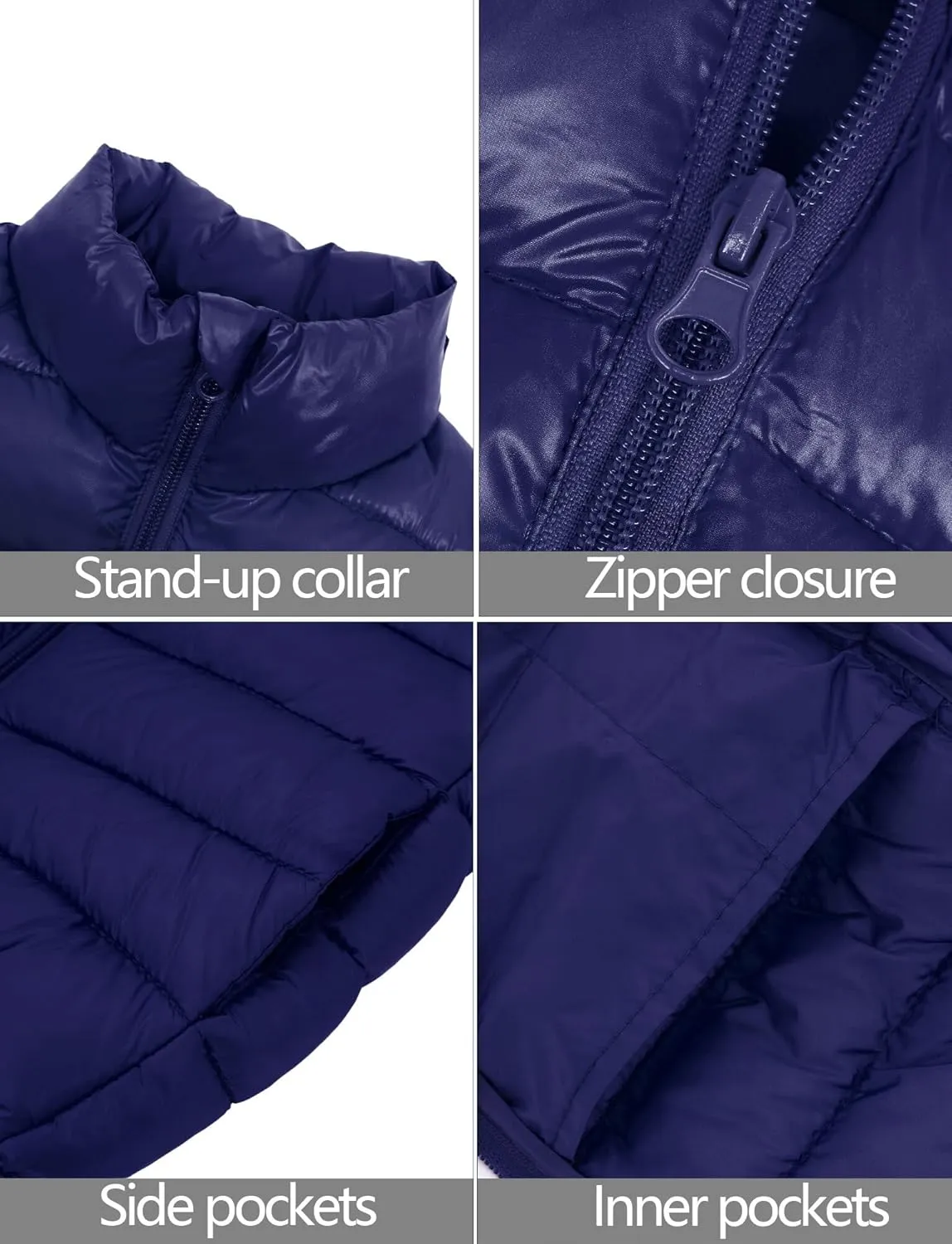 Happy Cherry Kids Boys Girls Down Vest Sleeveless Puffer Coat Lightweight Warm Quilted Gilet Winter Snow Waistcoat Outerwear