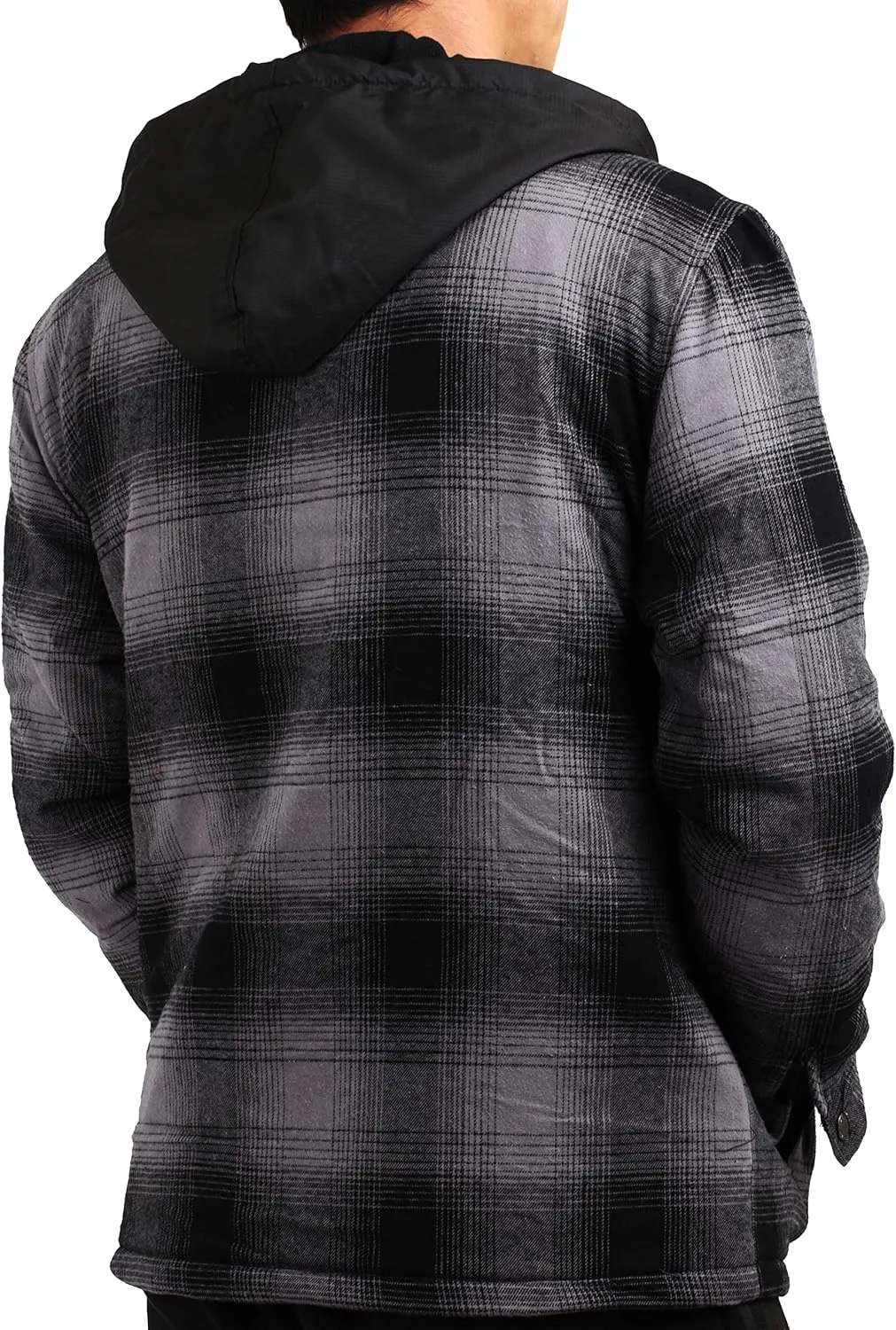 Hat and Beyond Mens Warmth-Retaining Waterproof Down Coat Hood Zipper Pocket