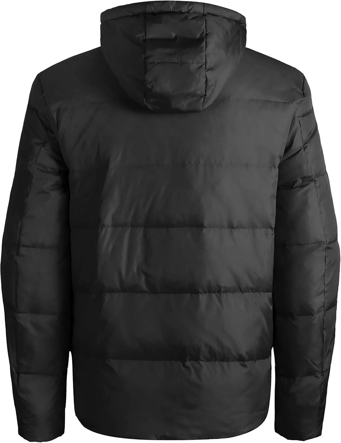 Hat and Beyond Mens Warmth-Retaining Waterproof Down Coat Hood Zipper Pocket