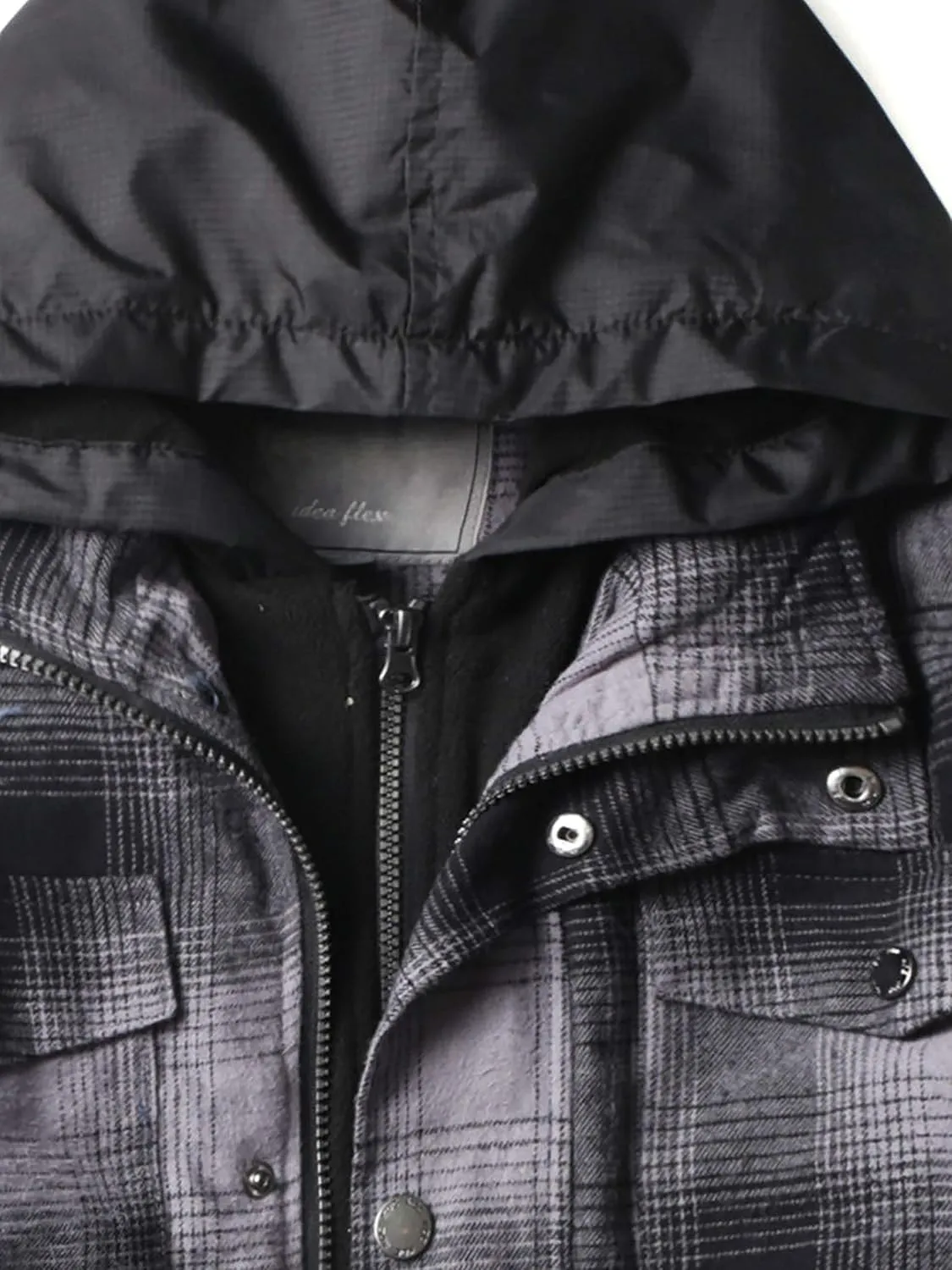 Hat and Beyond Mens Warmth-Retaining Waterproof Down Coat Hood Zipper Pocket