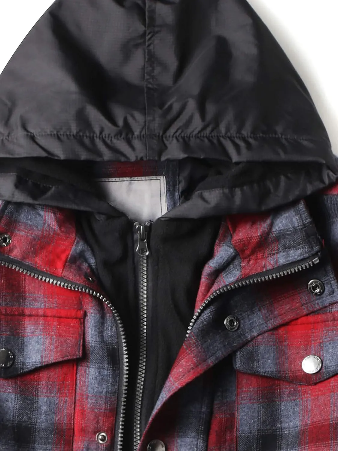 Hat and Beyond Mens Warmth-Retaining Waterproof Down Coat Hood Zipper Pocket