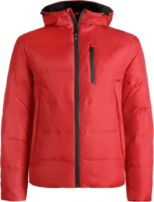 Hat and Beyond Mens Warmth-Retaining Waterproof Down Coat Hood Zipper Pocket