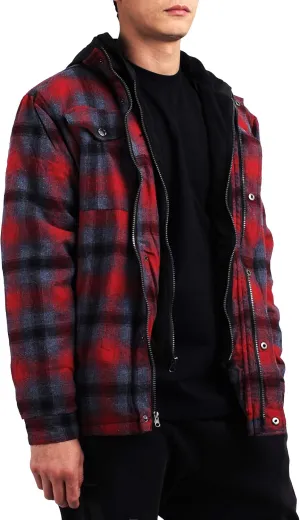 Hat and Beyond Mens Warmth-Retaining Waterproof Down Coat Hood Zipper Pocket