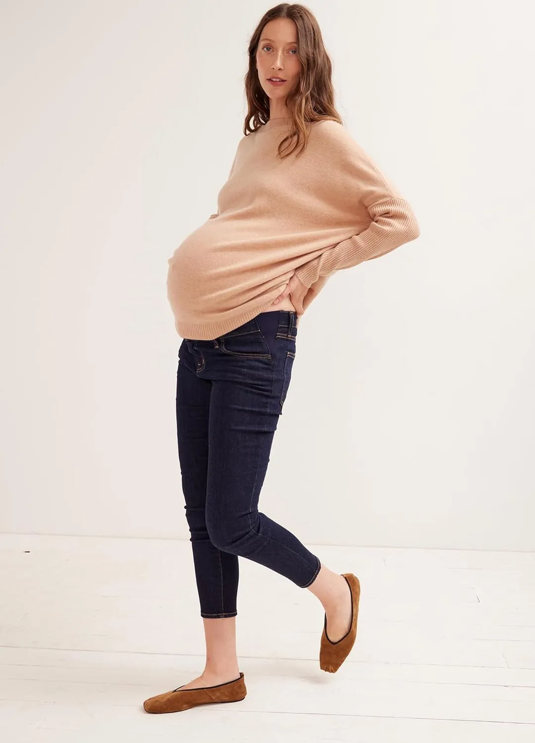 HATCH Slim Maternity Jeans - Under The Belly Pregnancy Jeans That Grow with You - Recycled Stretch Cotton Denim