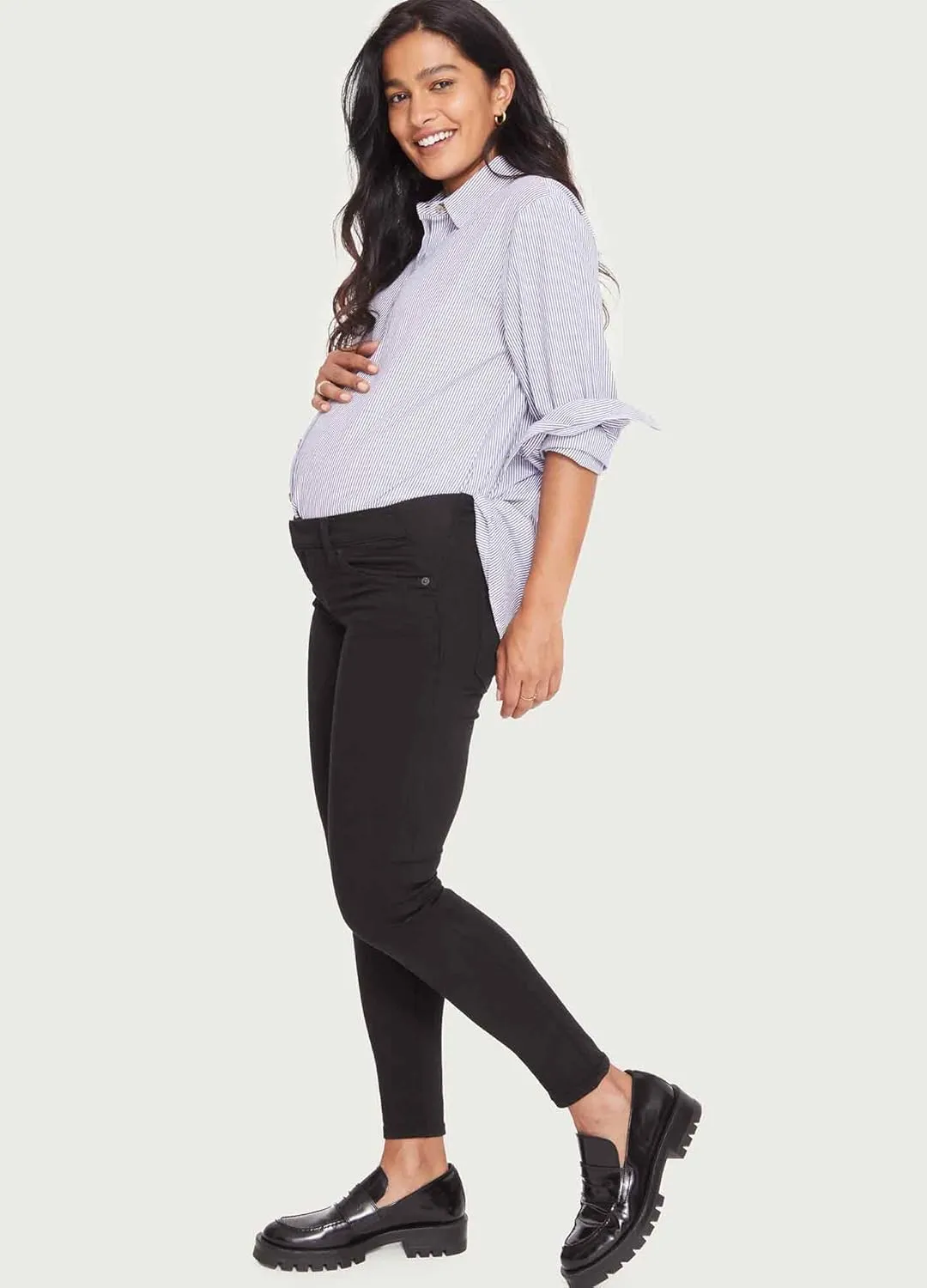 HATCH Slim Maternity Jeans - Under The Belly Pregnancy Jeans That Grow with You - Recycled Stretch Cotton Denim