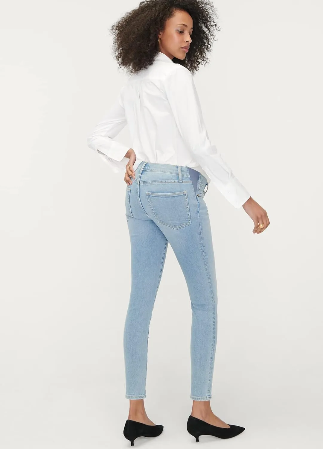 HATCH Slim Maternity Jeans - Under The Belly Pregnancy Jeans That Grow with You - Recycled Stretch Cotton Denim
