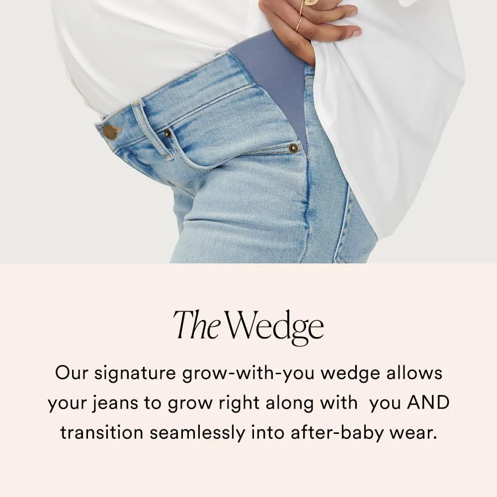 HATCH Slim Maternity Jeans - Under The Belly Pregnancy Jeans That Grow with You - Recycled Stretch Cotton Denim