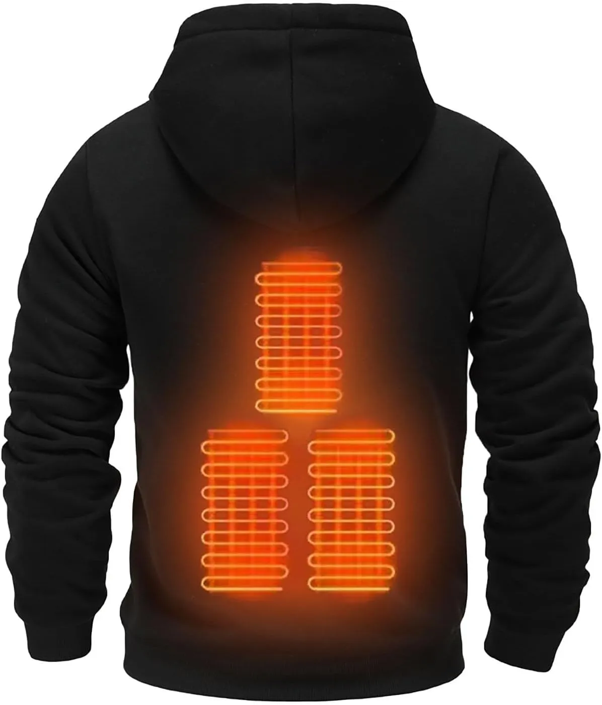 Heated Hoodie For Men Pullover 4xl Unisex Pullover Heavyweight Drawstring Heated Sweatshirt Men Women With Pocket