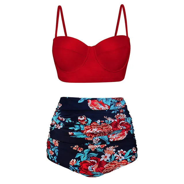 High Waist Swimsuit 2019 Black Swimwear