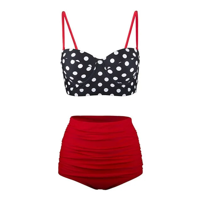 High Waist Swimsuit 2019 Black Swimwear
