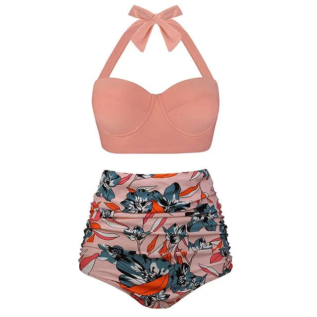 High Waist Swimsuit 2019 Black Swimwear