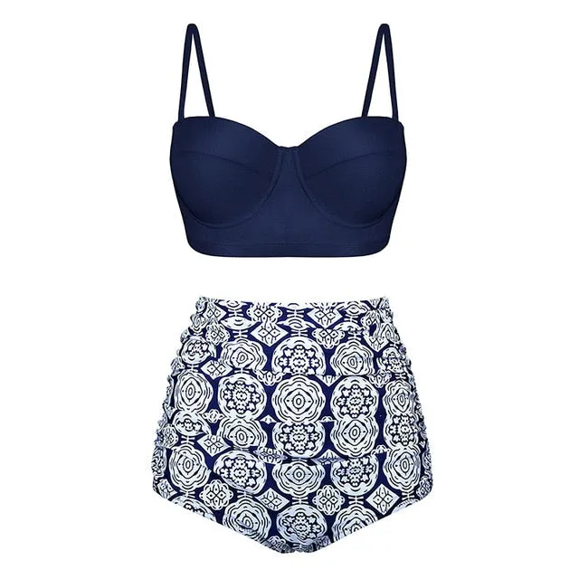 High Waist Swimsuit 2019 Black Swimwear