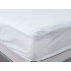 Homestyles Waterproof and Bug Proof Mattress Protector, Double, White
