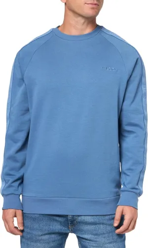 HUGO Men's Stretch Cotton Logo Tape Sweatshirt