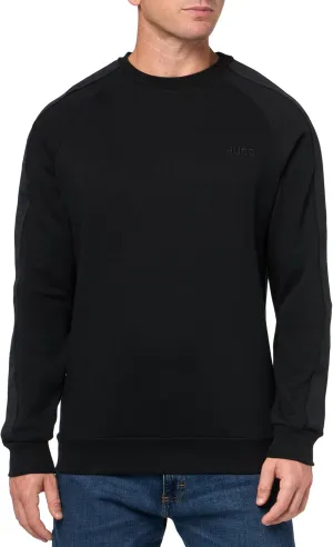 HUGO Men's Stretch Cotton Logo Tape Sweatshirt