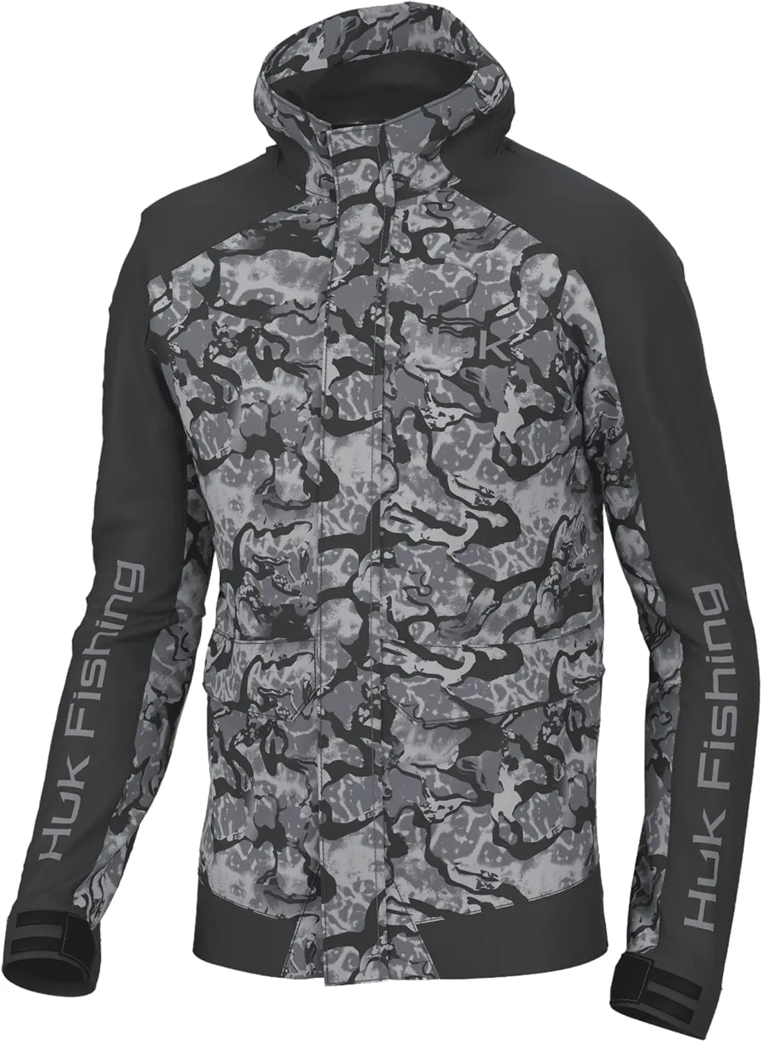 HUK Men's Tournament, Wind & Waterproof Fishing Rain Jacket